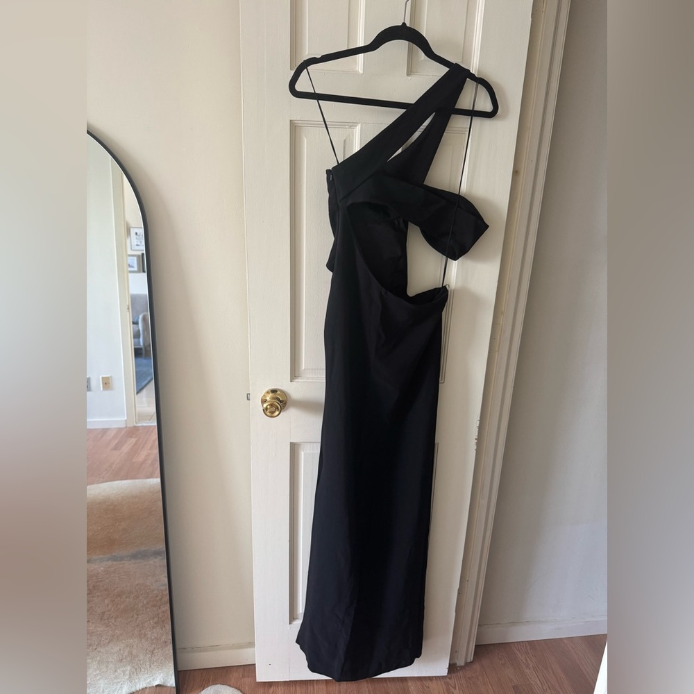 Mônot Black One Shoulder Dress - Picture 6 of 14